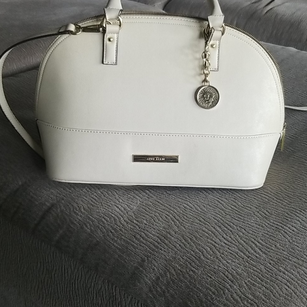 Anne Klein cream purse